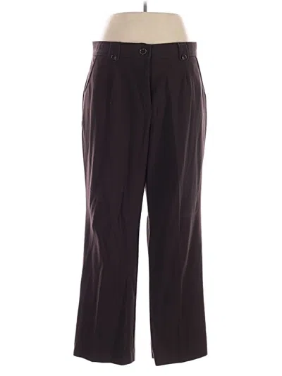 Pre-owned Dressbarn Dress Pants In Brown