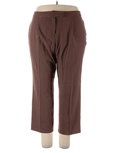 Pre-owned Dressbarn Dress Pants In Brown