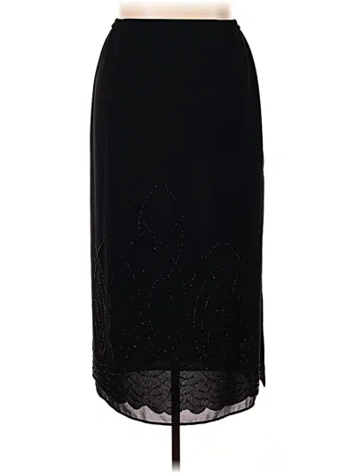Pre-owned Dressbarn Formal Skirt In Black
