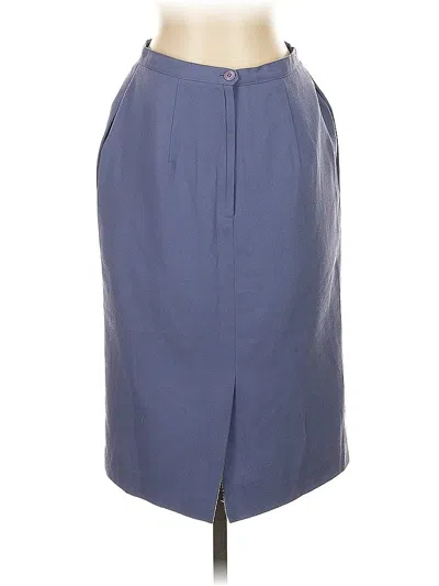 Pre-owned Dressbarn Formal Skirt In Blue