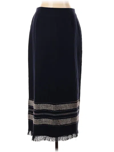 Pre-owned Dressbarn Formal Skirt In Blue