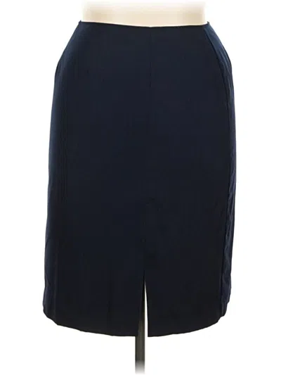 Pre-owned Dressbarn Formal Skirt In Blue