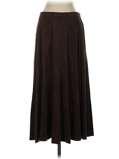 Pre-owned Dressbarn Formal Skirt In Brown