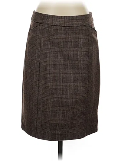 Pre-owned Dressbarn Formal Skirt In Brown