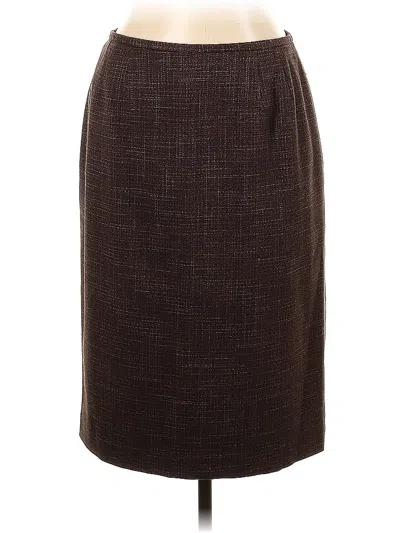 Pre-owned Dressbarn Formal Skirt In Brown