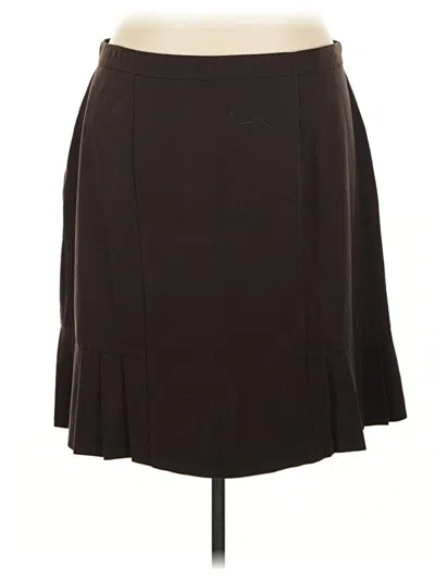 Pre-owned Dressbarn Formal Skirt In Brown