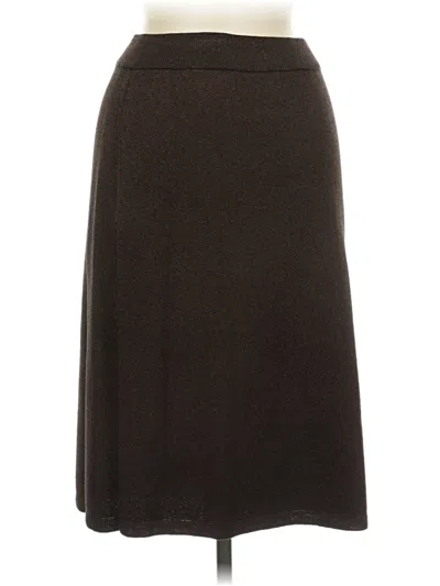 Pre-owned Dressbarn Formal Skirt In Brown