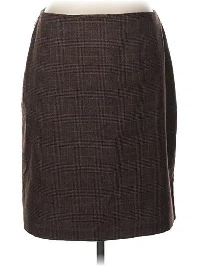 Pre-owned Dressbarn Formal Skirt In Brown