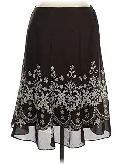 Pre-owned Dressbarn Formal Skirt In Brown