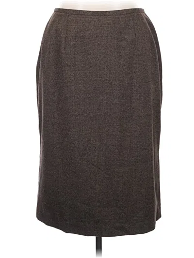 Pre-owned Dressbarn Formal Skirt In Brown