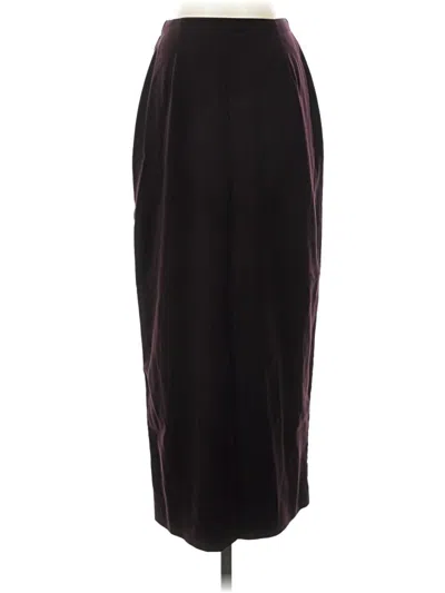 Pre-owned Dressbarn Formal Skirt In Burgundy