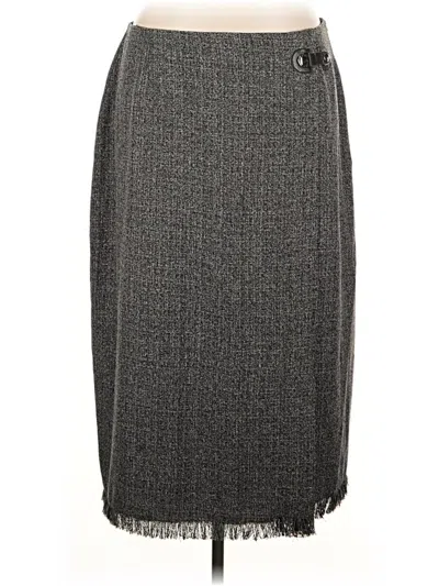 Pre-owned Dressbarn Formal Skirt In Gray