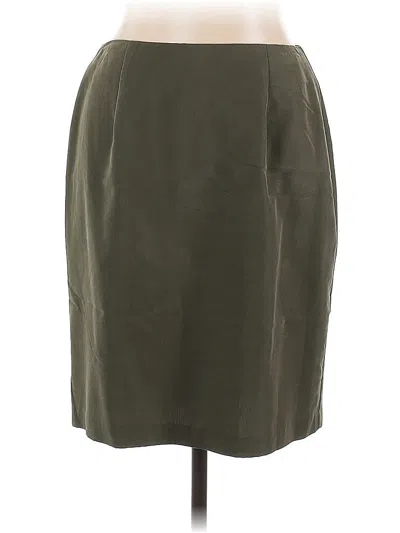 Pre-owned Dressbarn Formal Skirt In Green