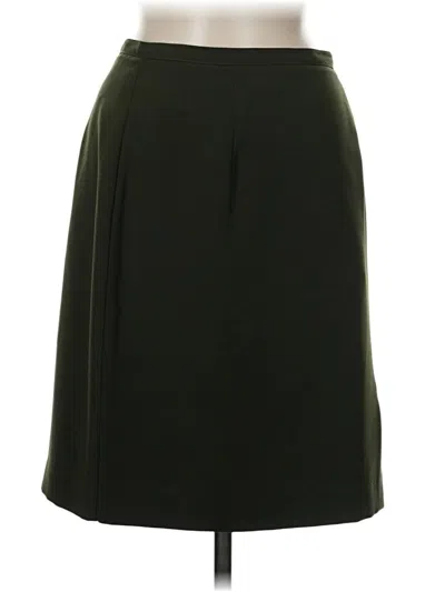 Pre-owned Dressbarn Formal Skirt In Green