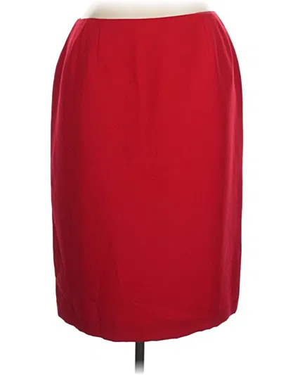 Pre-owned Dressbarn Formal Skirt In Red