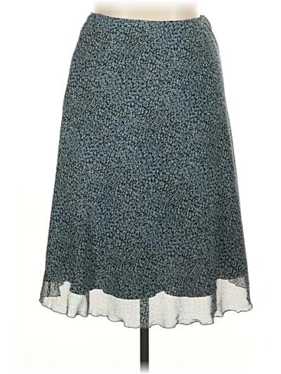 Pre-owned Dressbarn Formal Skirt In Teal