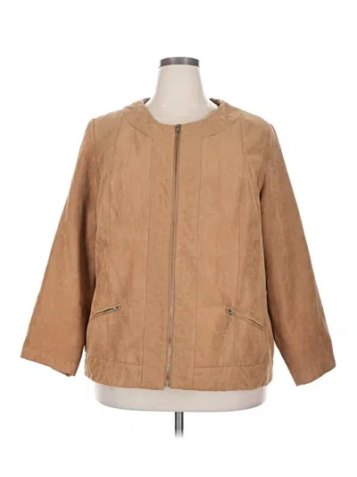 Pre-owned Dressbarn Jacket In Brown