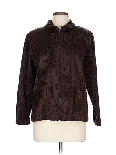 Pre-owned Dressbarn Jacket In Burgundy