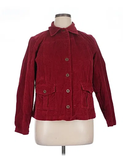 Pre-owned Dressbarn Jacket In Burgundy