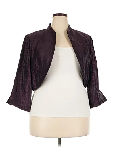 Pre-owned Dressbarn Jacket In Burgundy