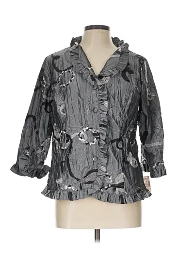Pre-owned Dressbarn Jacket In Gray