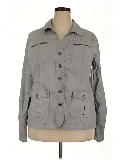 Pre-owned Dressbarn Jacket In Gray