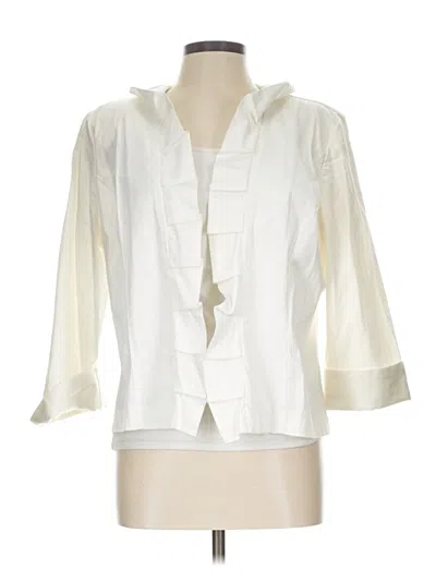 Pre-owned Dressbarn Jacket In Ivory