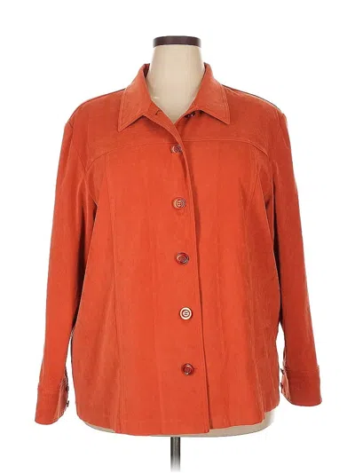 Pre-owned Dressbarn Jacket In Orange