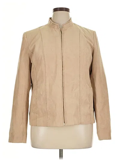 Pre-owned Dressbarn Jacket In Tan