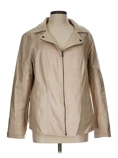 Pre-owned Dressbarn Jacket In Tan