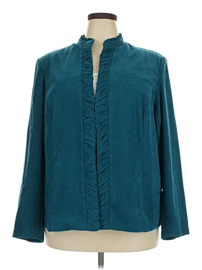 Pre-owned Dressbarn Jacket In Teal
