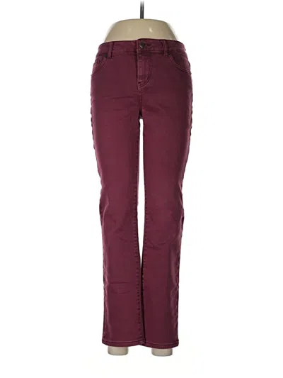 Pre-owned Dressbarn Jeans In Burgundy