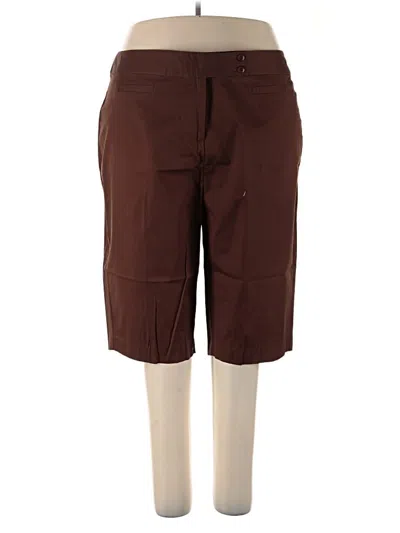 Pre-owned Dressbarn Khaki Pant In Brown
