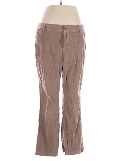 Pre-owned Dressbarn Khaki Pant In Brown