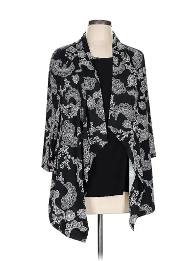Pre-owned Dressbarn Kimono In Black