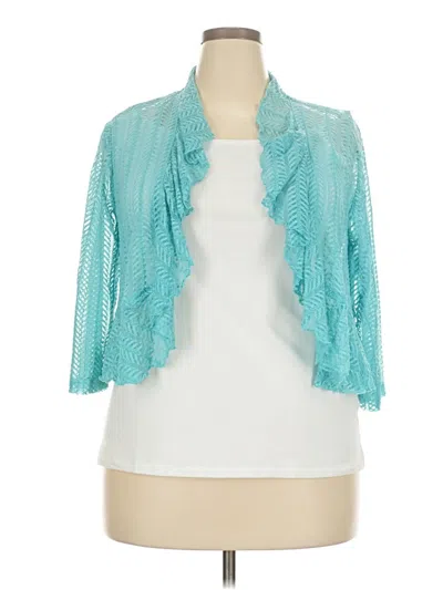 Pre-owned Dressbarn Kimono In Blue