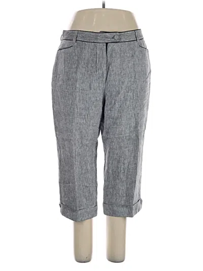 Pre-owned Dressbarn Linen Pants In Gray