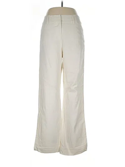 Pre-owned Dressbarn Linen Pants In Ivory