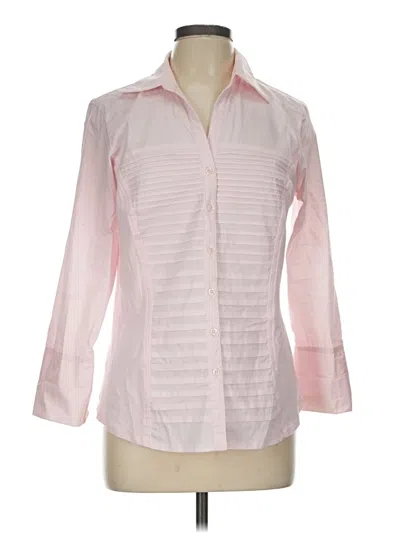 Pre-owned Dressbarn Long Sleeve Blouse In Pink