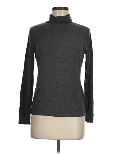 Pre-owned Dressbarn Long Sleeve Turtleneck In Gray