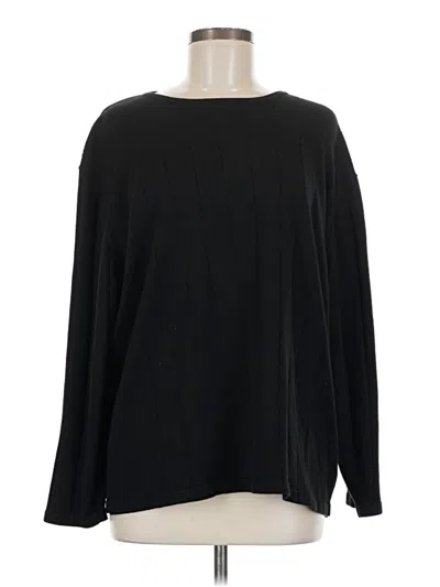Pre-owned Dressbarn Pullover Sweater In Black