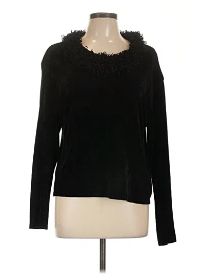 Pre-owned Dressbarn Pullover Sweater In Black