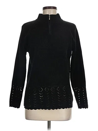 Pre-owned Dressbarn Pullover Sweater In Black