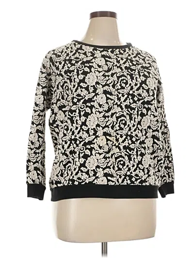 Pre-owned Dressbarn Pullover Sweater In Black