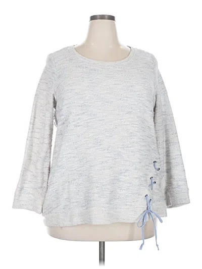 Pre-owned Dressbarn Pullover Sweater In Gray