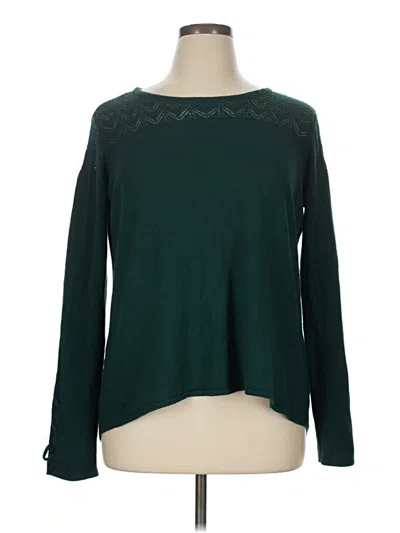 Pre-owned Dressbarn Pullover Sweater In Green