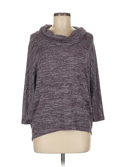 Pre-owned Dressbarn Pullover Sweater In Purple