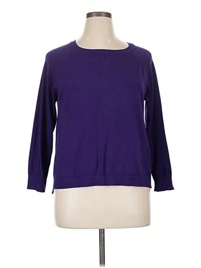 Pre-owned Dressbarn Pullover Sweater In Purple