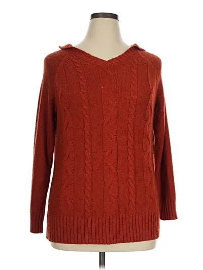 Pre-owned Dressbarn Pullover Sweater In Red