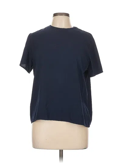 Pre-owned Dressbarn Short Sleeve Top In Blue